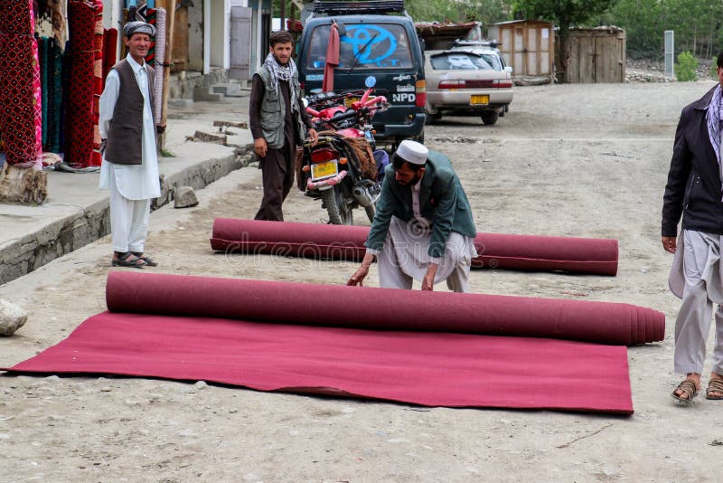 阿富汗伊什卡希姆的乡村生活 免版税图库摄影