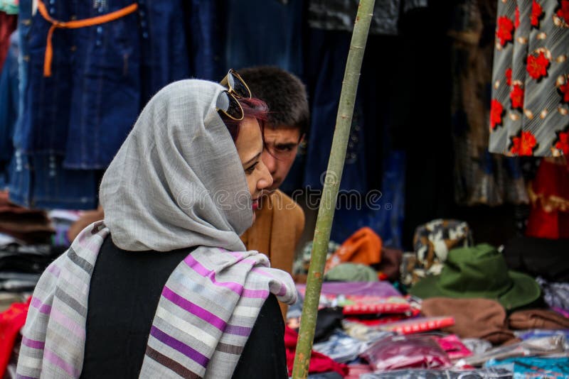 伊什卡希姆的阿富汗村庄生活 库存照片