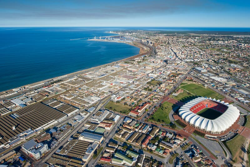 Aerial view of Port Elizabeth South Africa. Aerial view of Port Elizabeth South Africa