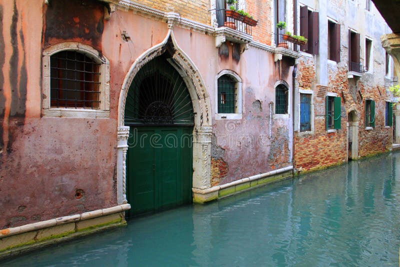 Traditional architecture and channel in Venezia, Italy. Traditional architecture and channel in Venezia, Italy