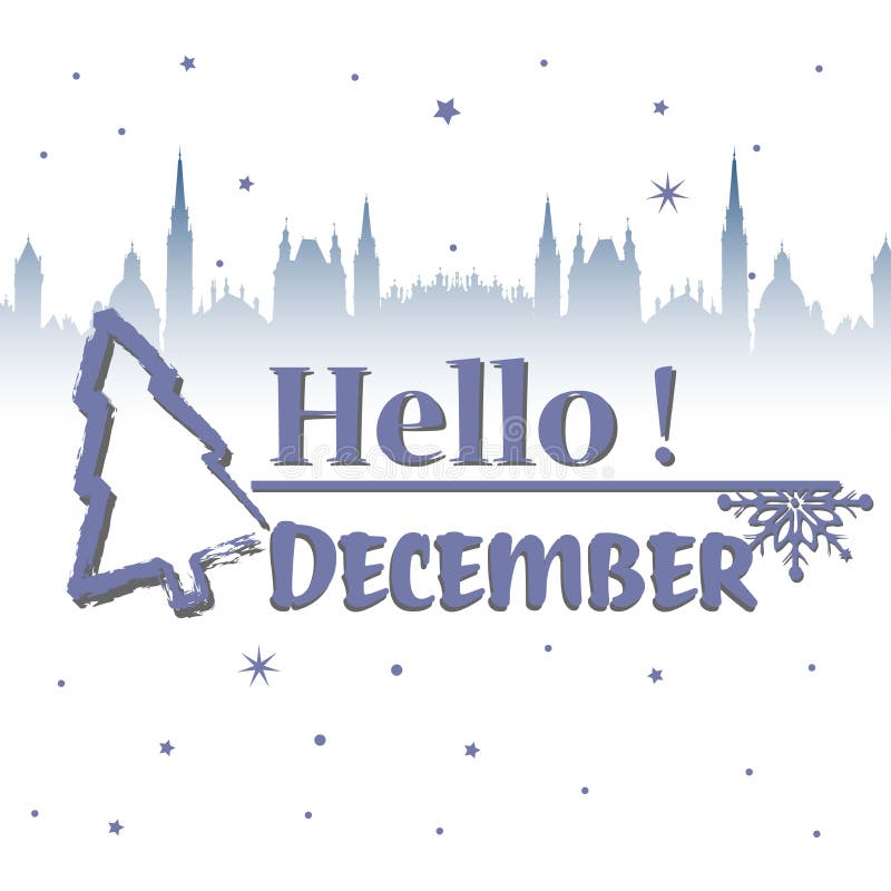 你好12月 皇族释放例证 你好12月 皇族释放例证