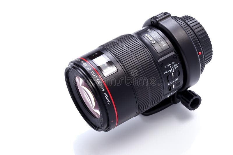 佳能镜头ef 100mm f28l宏usm 免版税图库摄影