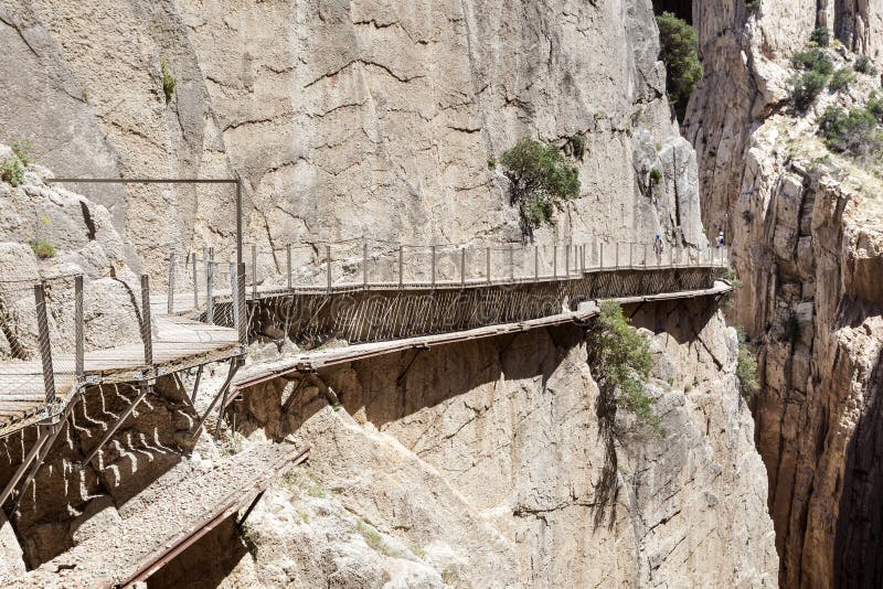供徒步旅行的小道Caminito del Rey 马拉加省,西班牙 库存照片 供徒步旅行的小道Caminito del Rey 马拉加省,西班牙 库存照片