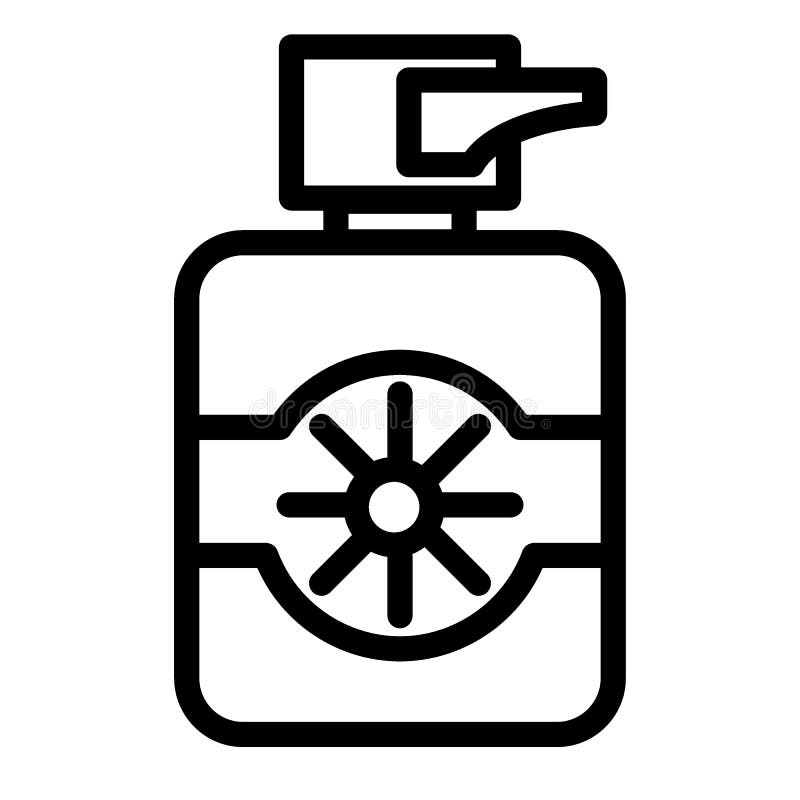 Protection suncream line icon. Sun lotion vector illustration isolated on white. Bottle of sunscreen cream outline style design, designed for web and app. Eps 10. Protection suncream line icon. Sun lotion vector illustration isolated on white. Bottle of sunscreen cream outline style design, designed for web and app. Eps 10