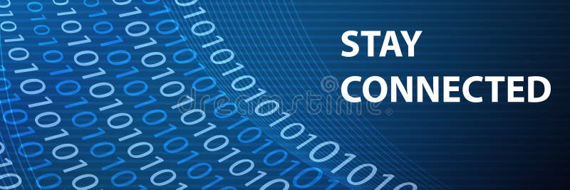 在蓝色中保持联系 库存图片