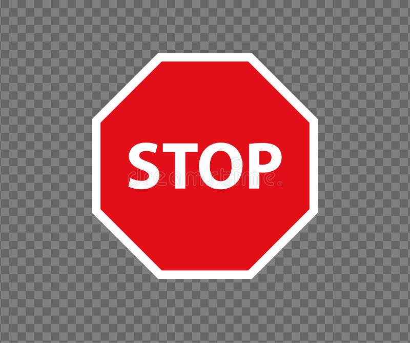 停止路标 新的红色不进入交通标志 小心禁令标志方向标 警告的停车牌