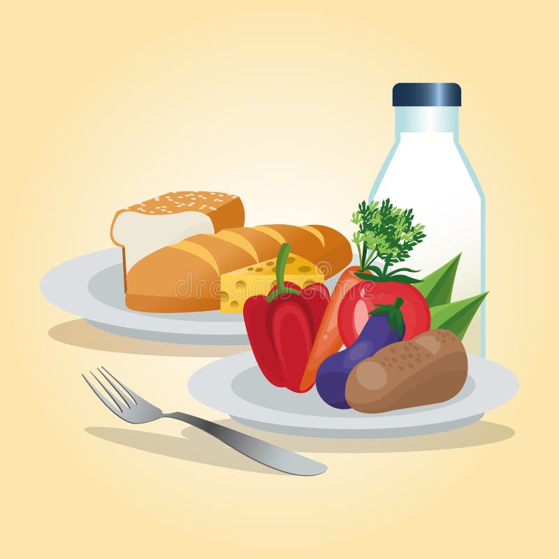 Download 健康食物设计 有机图标 colorfull例证 向量例证. 插画 包括有 牛奶, 收获, 产品, 新鲜, 生态 - 72370870
