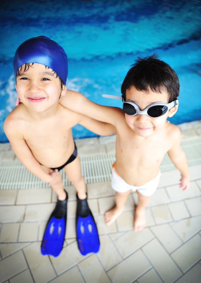 Children at pool, happiness and joy. Children at pool, happiness and joy