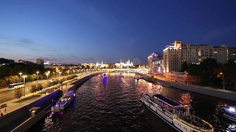 克里姆林宫和莫斯科河，莫斯科，俄罗斯的看法--莫斯科普及的见解