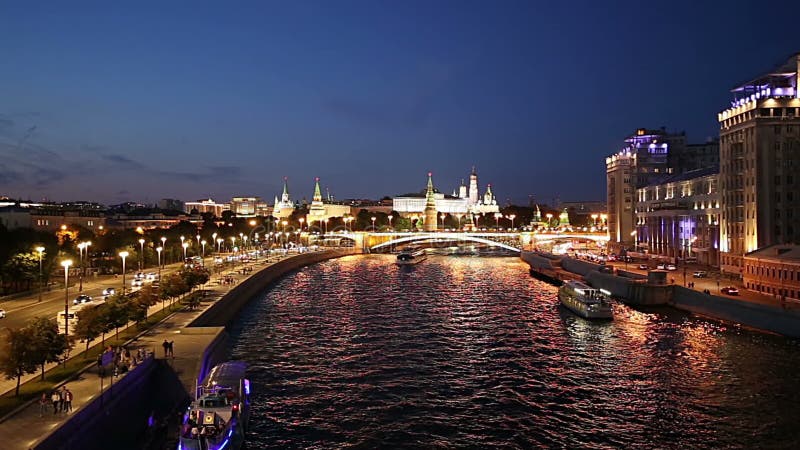 克里姆林宫和莫斯科河，莫斯科，俄罗斯的看法--莫斯科普及的见解
