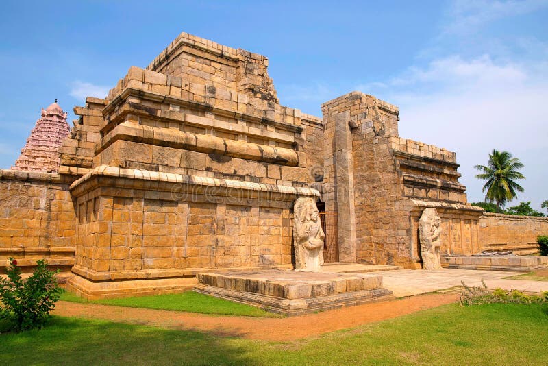 入口， Brihadisvara寺庙， Gangaikondacholapuram，泰米尔纳德邦，印度