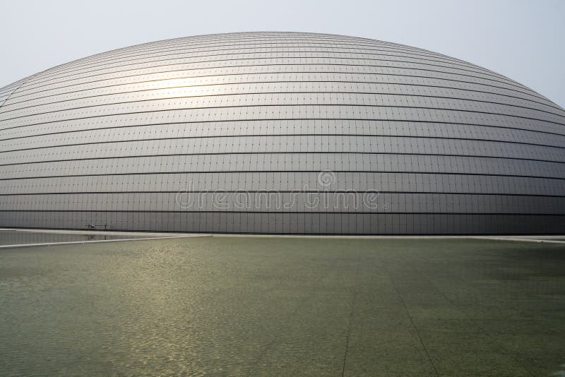 The National Grand Theater In Beijing China. The National Grand Theater In Beijing China