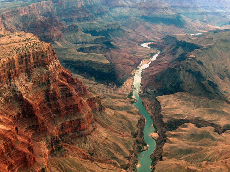 A flight over Grand Canyon in autumn. A flight over Grand Canyon in autumn