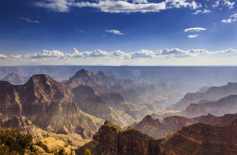 View of the Grand Canyon. View of the Grand Canyon