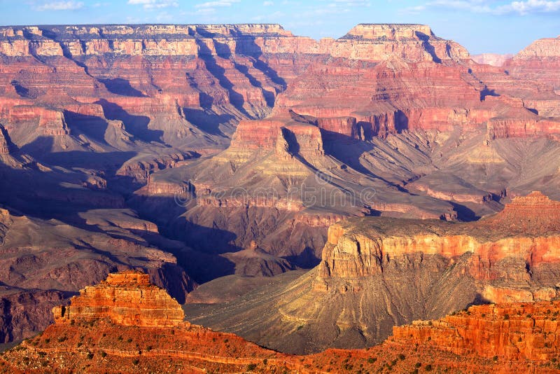 South Rim Grand Canyon before sunset, Arizona, US. South Rim Grand Canyon before sunset, Arizona, US