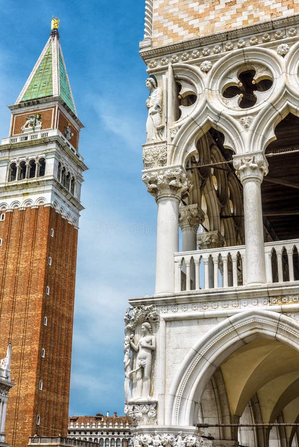 Piazza San Marco Saint Mark`s Square with Campanile and Doge`s Palace in Venice, Italy. This is the main square of Venice. Piazza San Marco Saint Mark`s Square with Campanile and Doge`s Palace in Venice, Italy. This is the main square of Venice.