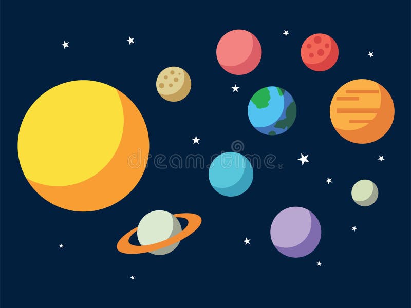 兼容被创建的充分的梯度例证太阳系向量 在天空的所有行星太阳水星金星月亮地球火星 空间,宇宙星系天文sc 皇族释放例证 兼容被创建的充分的梯度例证太阳系向量 在天空的所有行星太阳水星金星月亮地球火星 空间,宇宙星系天文sc 皇族释放例证