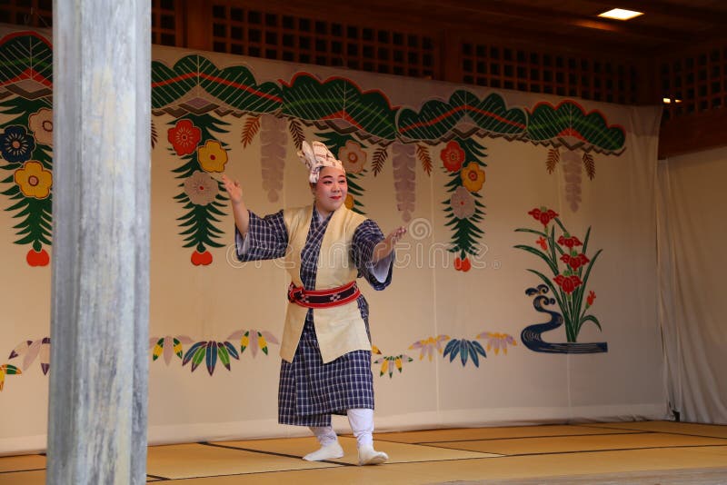 Ryukyu Dance in Shuri Castle in Okinawa, Japan. Ryukyu Dance in Shuri Castle in Okinawa, Japan