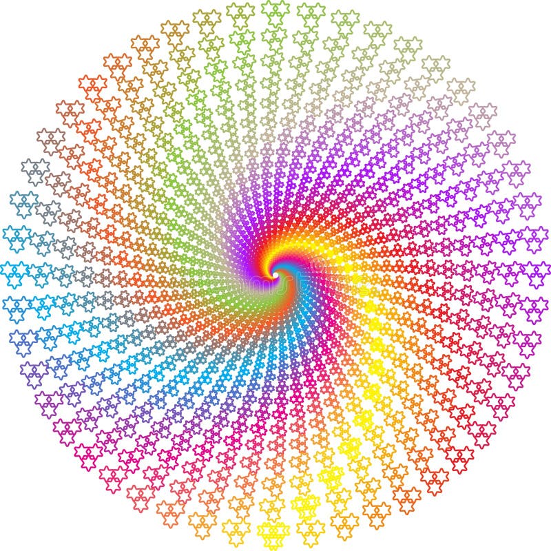 几何螺旋图 向量例证