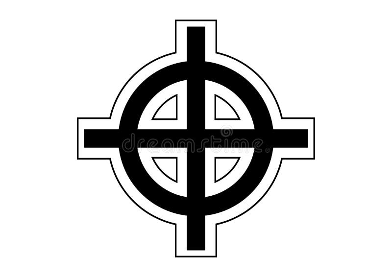 Celtic cross, symbol of fascist ideology. Celtic cross, symbol of fascist ideology