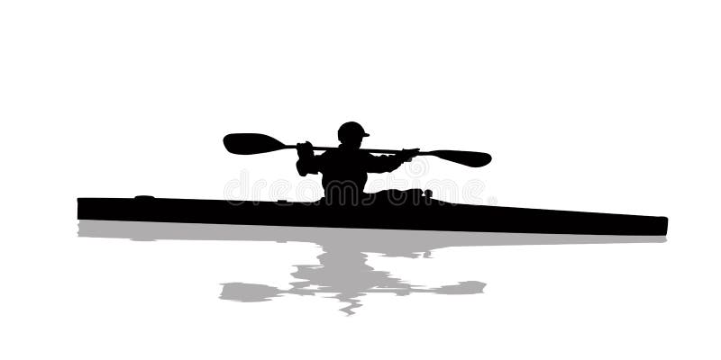 白色背景中突显的体育男子皮划艇矢量图 独木舟或皮艇矢量图 短跑漂流运动员 向量例证 - 插画 包括有 图象, 人们: 183614437