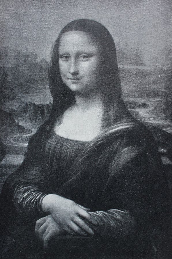 列奥纳多·达·芬奇的《蒙娜丽莎》，作者是A 1898年，莱比锡 库存图片