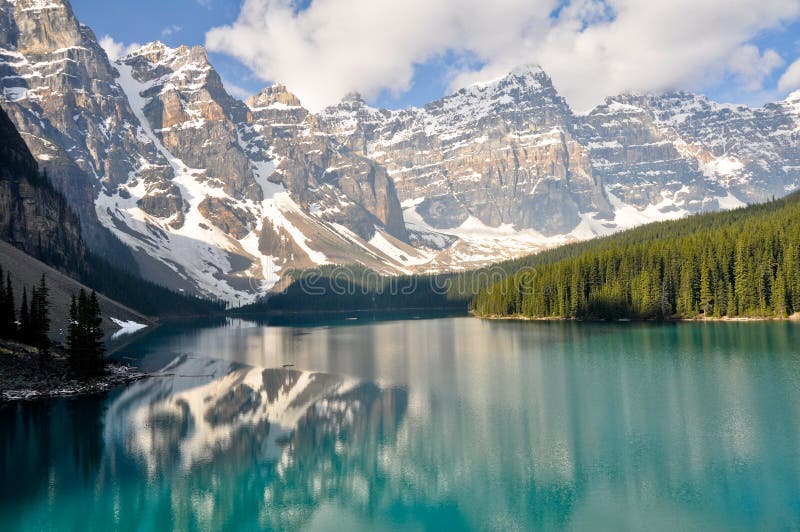 Moraine Lake, Rocky Mountains in Canada. Moraine Lake, Rocky Mountains in Canada