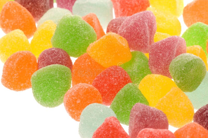 糖渍软糖或果冻糖 免版税库存图片