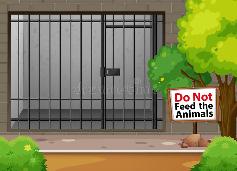 动物园的大笼子 向量例证. 插画 包括有 照片, 工厂, 空白的, 设计, 室外, 图象, 逗人喜爱, 夹子 162851614