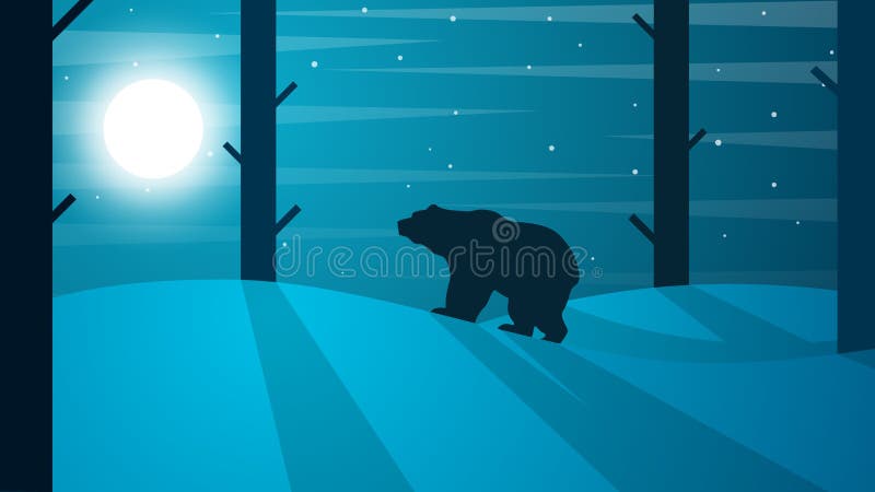 动画片熊例证 33c 1月横向俄国温度ural冬天 树,太阳,青蛙 皇族释放例证 动画片熊例证 33c 1月横向俄国温度ural冬天 树,太阳,青蛙 皇族释放例证