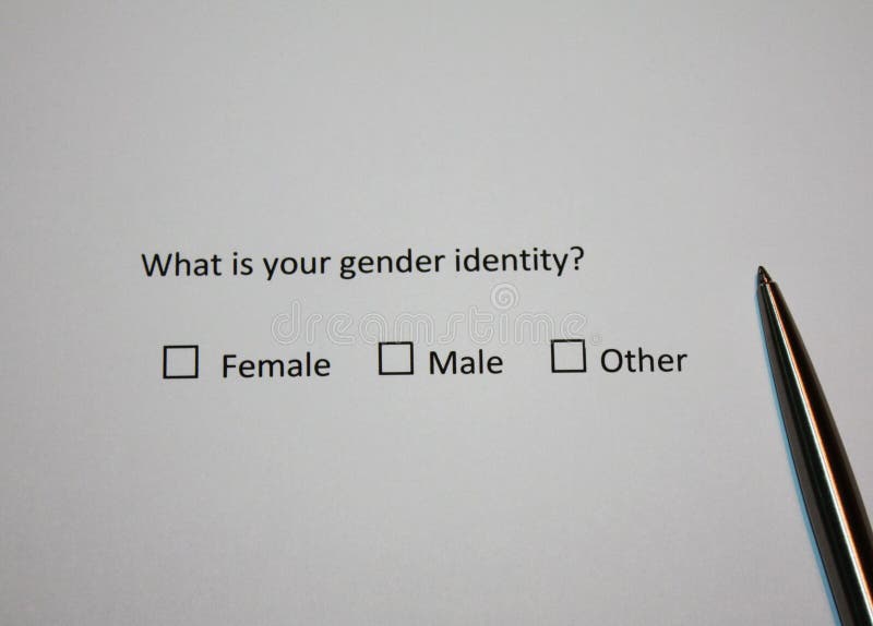 Survey question: What is your gender identity? Female, Male or Other. Sexual and gender nowadays topic photo. Survey question: What is your gender identity? Female, Male or Other. Sexual and gender nowadays topic photo