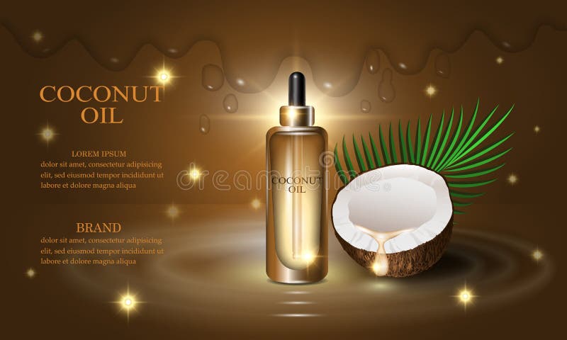 Cosmetics beauty series, premium coconut oil cream for skin care. Template for design poster, placard, presentation, banners, covers, vector illustration. Cosmetics beauty series, premium coconut oil cream for skin care. Template for design poster, placard, presentation, banners, covers, vector illustration.