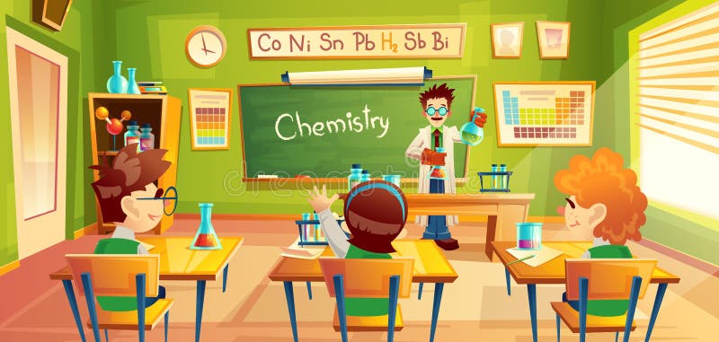 化学教训的,传染媒介例证孩子 皇族释放例证 化学教训的,传染媒介例证孩子 皇族释放例证