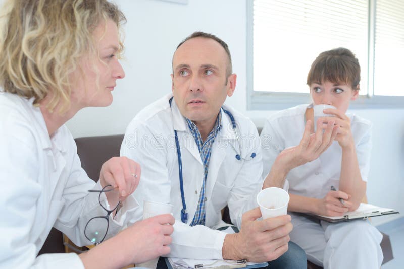 医务人员休息 图库摄影