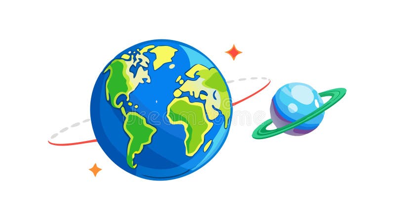 卫星轨道矢量图形矢量设计创成人工智能地球仪 库存例证