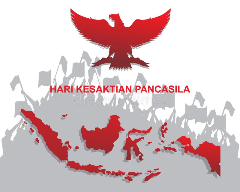 Indonesian Pancasila `national ideology` Day Pancasila Sanctity Day Suitable for greeting card, poster and banner. Indonesian Pancasila `national ideology` Day Pancasila Sanctity Day Suitable for greeting card, poster and banner