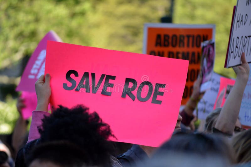 People protesting in support of abortion rights and against a wave of abortion bans in New York City. People protesting in support of abortion rights and against a wave of abortion bans in New York City.