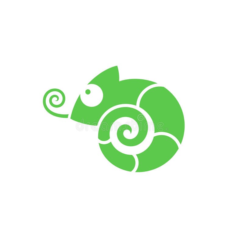Green chameleon. Vector illustration EPS. Green chameleon. Vector illustration EPS