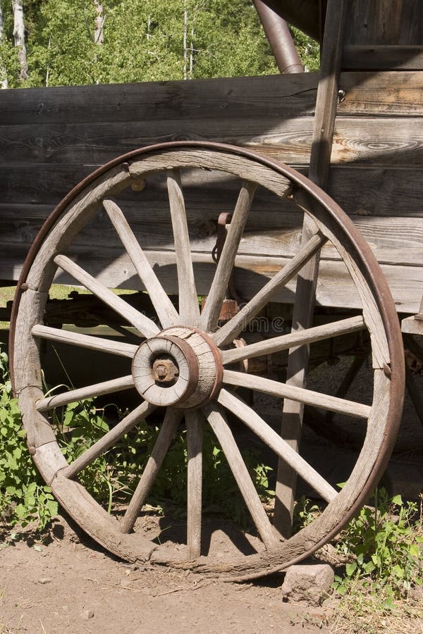 古色古香的马车车轮