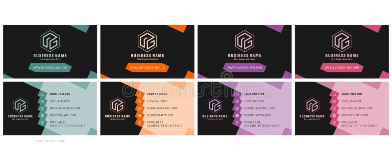 名片模板设计 向量例证. 插画 包括有 货币, 优质, 销钉, 抽象, 现代, 六角形, 线路, 正方形 - 165227800