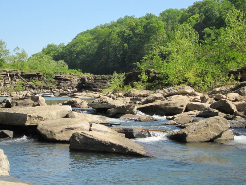 Good trout fishing spot in the Spring in Rock Island State Park Tennessee. Good trout fishing spot in the Spring in Rock Island State Park Tennessee