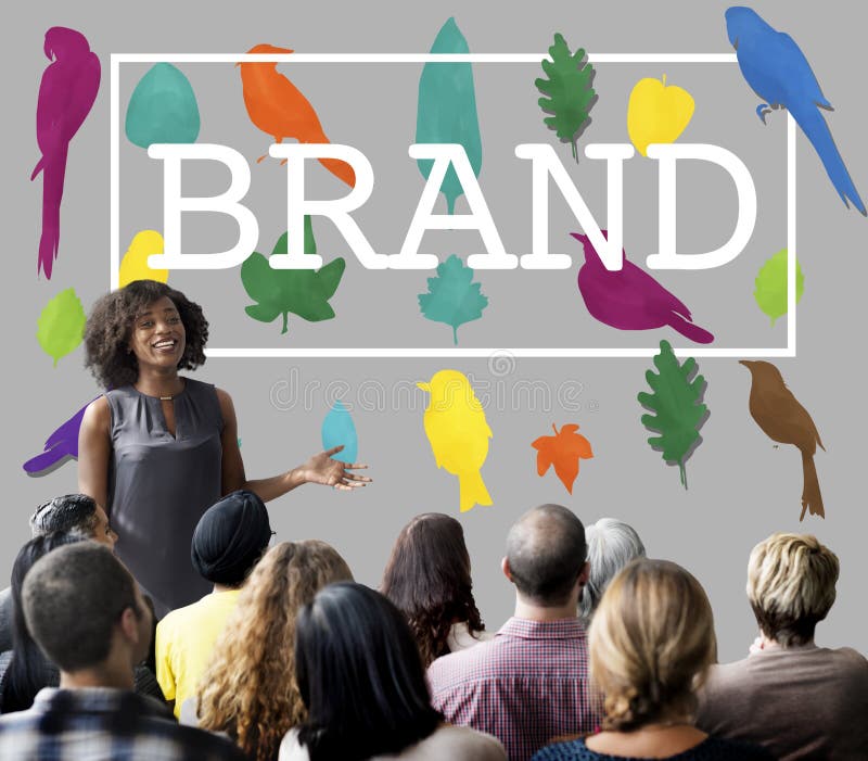 Business Woman Presenting Brand Branding Trademark Logo Copyright. Business Woman Presenting Brand Branding Trademark Logo Copyright