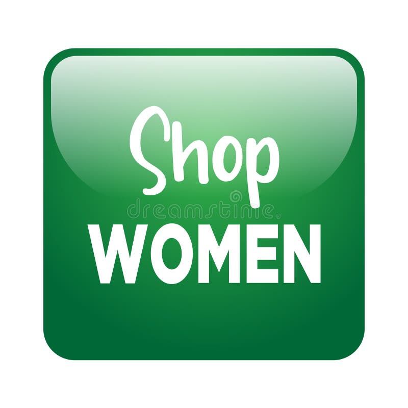 “商店女性”按钮 库存例证