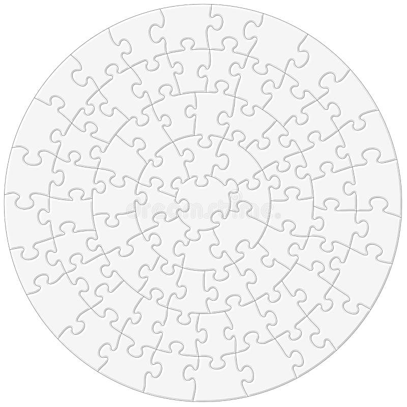 圆七巧板传染媒介例证 向量例证