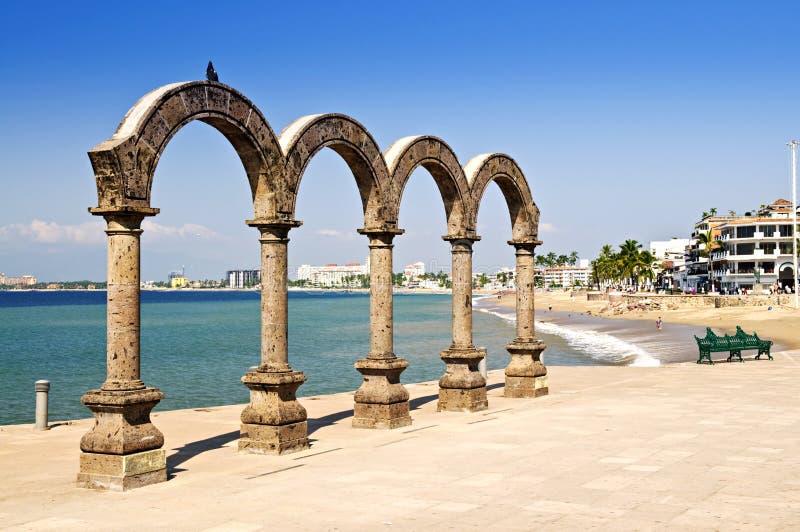 圆形剧场卡约埃尔考斯los墨西哥Puerto Vallarta 库存图片