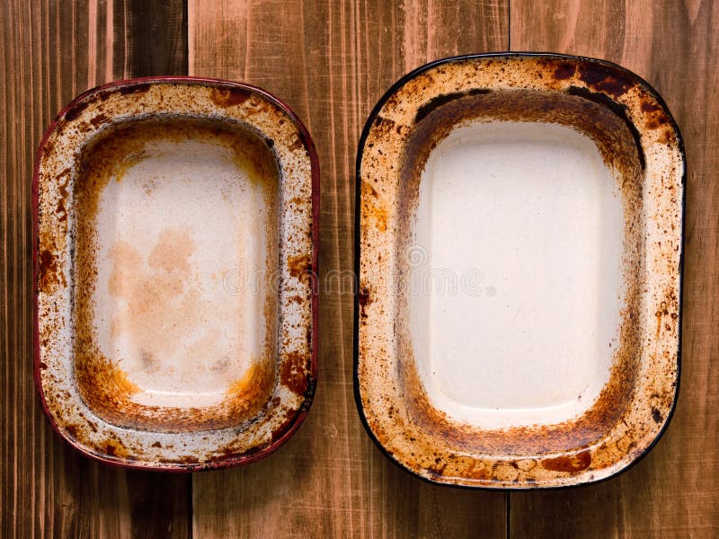 Close up of rustic shabby pie tins. Close up of rustic shabby pie tins