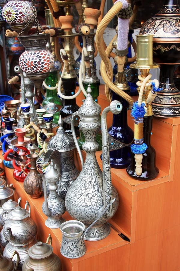 Traditional Turkish Gifts in market in Grand Bazaar-Istanbul. Traditional Turkish Gifts in market in Grand Bazaar-Istanbul