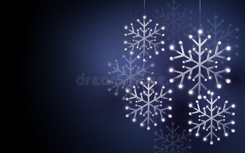 圣诞快乐,新年快乐 深紫色背景中的抽象银雪花 纸艺与工艺设计 皇族释放例证 圣诞快乐,新年快乐 深紫色背景中的抽象银雪花 纸艺与工艺设计 皇族释放例证