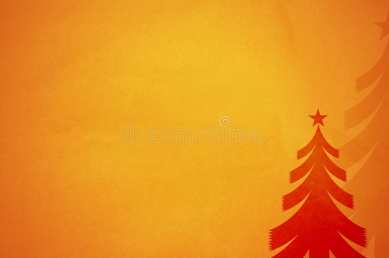 Christmas tree on old paper background for your messages and designs. Christmas tree on old paper background for your messages and designs