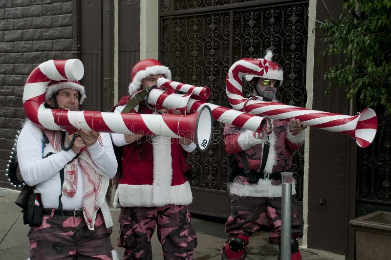 Christmas parade in Hollywood on December 17, Los Angeles, CA. Christmas parade in Hollywood on December 17, Los Angeles, CA